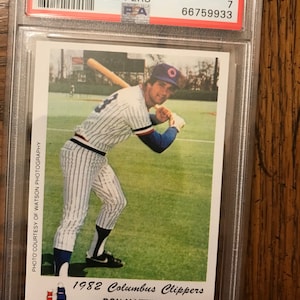 Don Mattingly PSA 7 1982 Columbus Clippers Baseball Card (edizione originale) (come nella foto) (860)