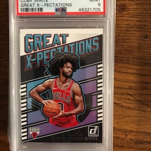 Carte de basket-ball Great X-Pectations Coby White PSA 9 (comme sur la photo) (édition originale) (5829)