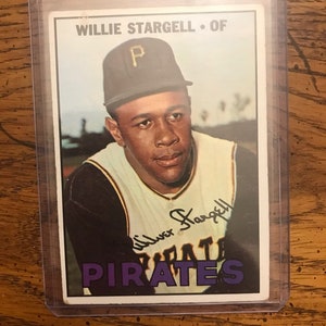 Willie Stargell 1967 Topps Baseball Card (come nella foto) (edizione originale) (02297)