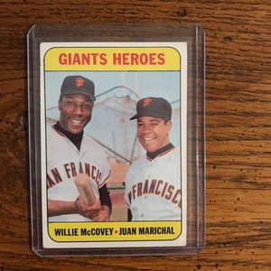 Carta da baseball Giants Heroes 1969 (come da foto) (edizione originale) (5855)