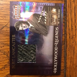 Burt Lancaster 131/500 Hollywood Legends Authentic Patch Card (01654)