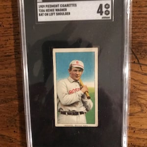 Heinie Wagner 1909 T206 Piedmont Back PSA 4 (oryginalny numer) (jak na zdjęciu) (4143)
