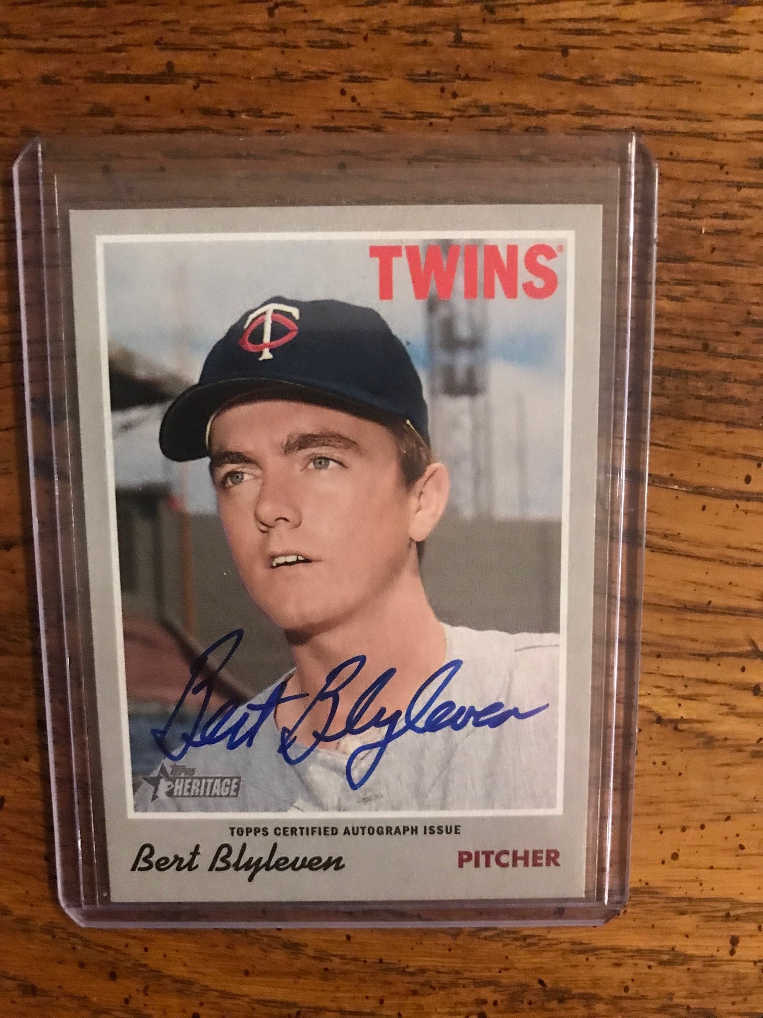 US盤BABYL サインカード付 SU-L ver. Bert Blyleven Autograph Topps Heritage Baseball Card (original