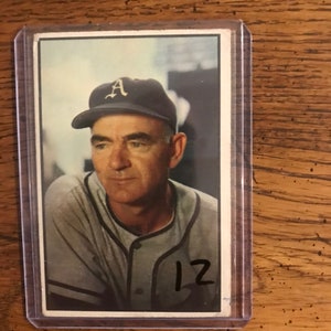 Wally Moses 1954 Bowman Baseball Card (edizione originale) (come da foto) (4187)