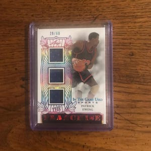 Patrick Ewing Spiel Verwendete Memorabilia Basketball Karte Nummeriert 29/60 (Original Ausgabe) (Wie Abgebildet) (4832)
