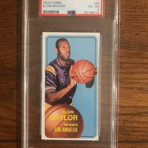Elgin Baylor 1970 Topps Basketball Card Graded PSA 4 (Wie abgebildet) (Originalausgabe) (02121)