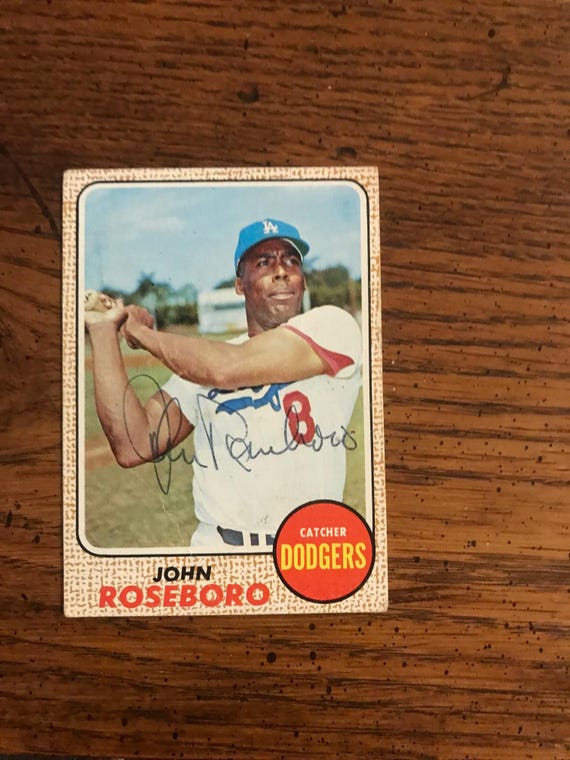 John Roseboro Autograph 1968 Topps Baseball Card (original Issue) (As  Pictured) (5920)