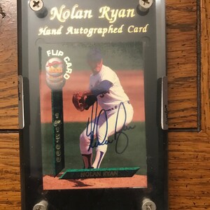 Nolan Ryan Authentic Autograph COA On Back Of Sealed Card  Free Shipping In USA (0195)