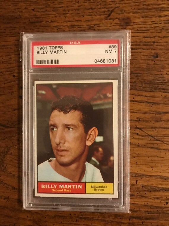 Billy Martin Graded PSA 7 1961 Topps (as Pictured) (original Issue) (2837)  - Etsy