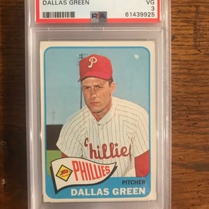 Dallas Green PSA 3 1965 Topps Baseball Card (come nella foto) (Numero originale) (0540)