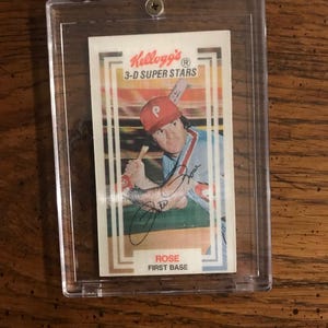 Pete Rose 1983 Kelloggs Baseball Card (As Pictured) (Original Issue) (5370)