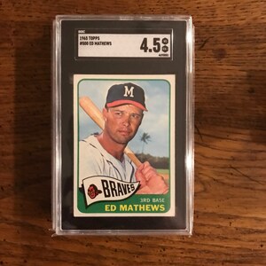 Ed Mathews 1965 Topps Graded SGC 4.5 (Original Issue) (As Pictured) (2239)