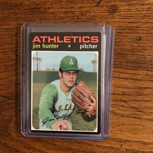 Jim Hunter 1971 Topps Baseballkarte (Original Heft) (Wie abgebildet) (4970)