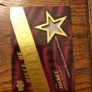 A Piece Of Hollywood Jacket From Kingpin Patch Card (01632)
