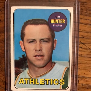 Jim Hunter 1969 Topps Baseballkarte (Original Heft) (Wie abgebildet) (5349)