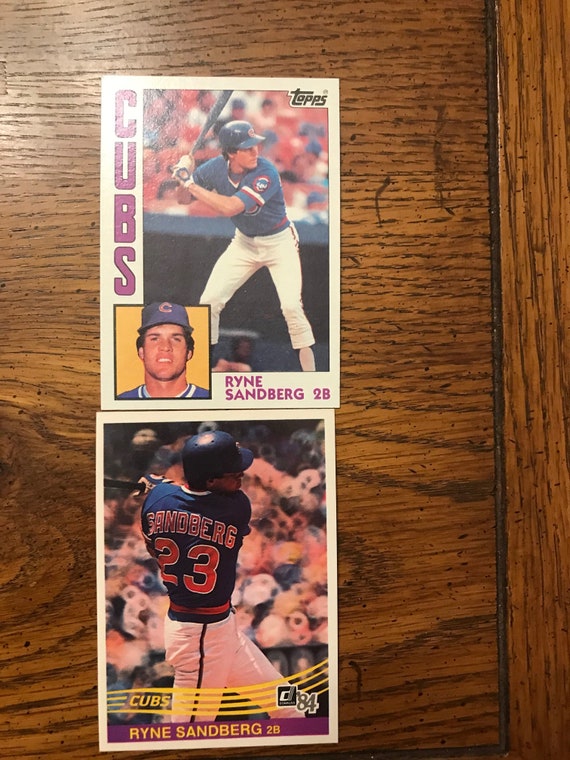 Ryne Sandberg 1984 Donruss & Topps Baseball Cards original 