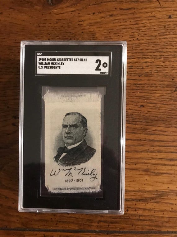 William McKinley 1910 Mogul Cigarettes Silk SGC 2 (4931)