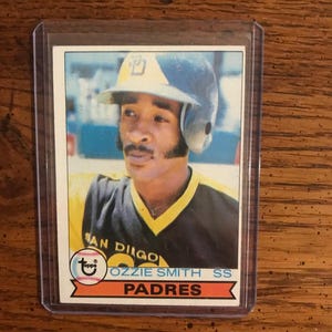 Tarjeta de béisbol Topps de Ozzie Smith, novato de 1979 (edición original) (como se muestra) (5918)