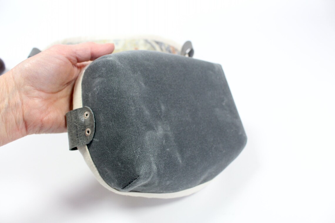 Cestas de anidación grises en impresión de algodón y algodón | Etsy