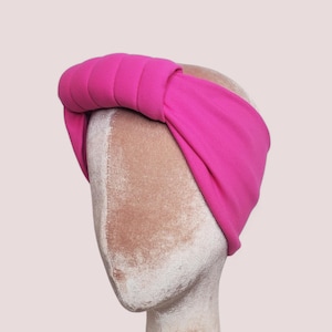 Plain Elain &quot;Lourdes&quot; Neon Pink Stretch Headband