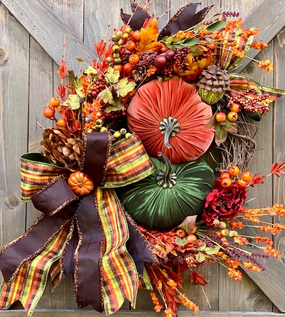Fall grapevine door wreath Fall Door Wreath Door Wreath Welcome Wreath Autumn Decor Autumn Door Wreath Fall Decor