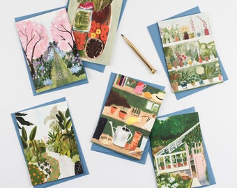 Pack of six cards - Cards for gardeners and nature lovers