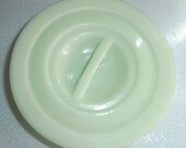 Vintage Jeanette Jadeite old drippings jar replacement lid for your retro green kitchen nice condition
