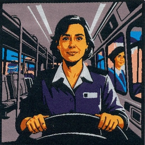 Bus Drivers Patch,  transit patch, Metro Women drivers patch.