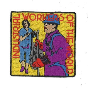 Industrielle Arbeiter der Welt bestickter Aufnäher, IWW Aufnäher, Union Patch