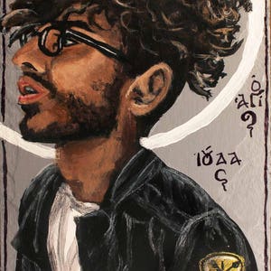 St. Jude modern icon 5&quot;x7&quot; print