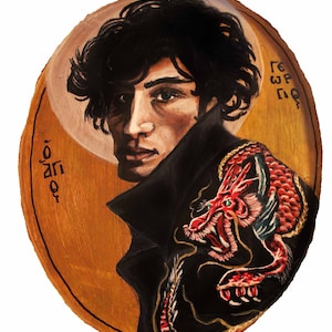 St. George modern icon 5&quot;x7&quot; print