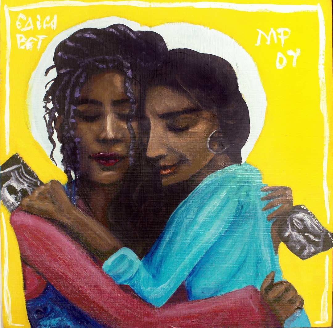 The Visitation Modern Icon 5x7 Print - Etsy