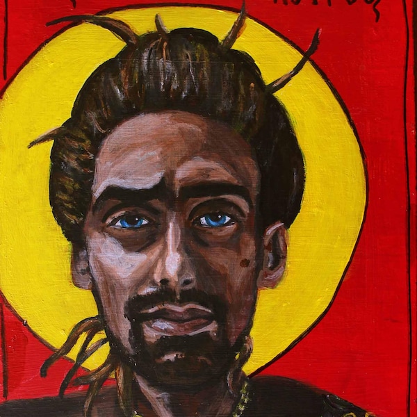 St. Peter modern icon 5"x7" print