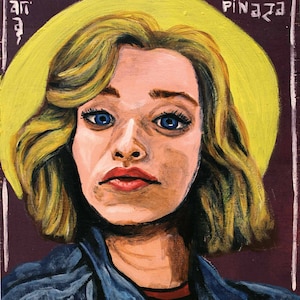 St. Bernadette modern icon 5&quot;x7&quot; print
