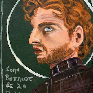 St. John Baptist de la Salle Modern Icon 5&quot;x7&quot; print