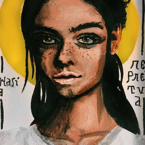St. Perpetua modern icon 5x7&quot; print