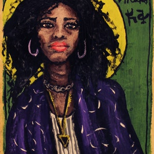 St. Monica modern icon 5&quot;x7&quot; print