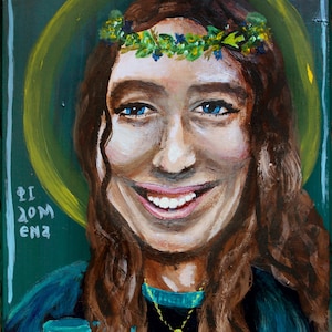 St. Philomena modern icon 5&quot;x7&quot; print