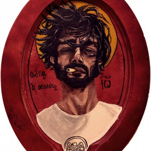St. John modern icon 5&quot;x7&quot; print