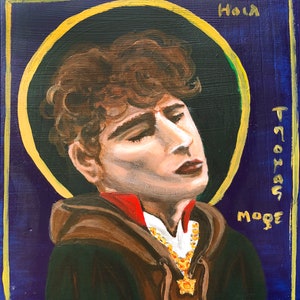 St. Thomas More modern icon 5&quot;x7&quot; print