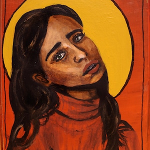 St. Anne modern icon 5&quot;x7&quot; print