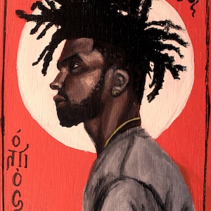 St. Cyprian modern icon 5x7&quot; print