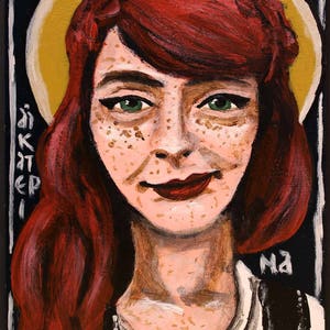 St. Catherine of Siena modern icon 5&quot;x7&quot; print