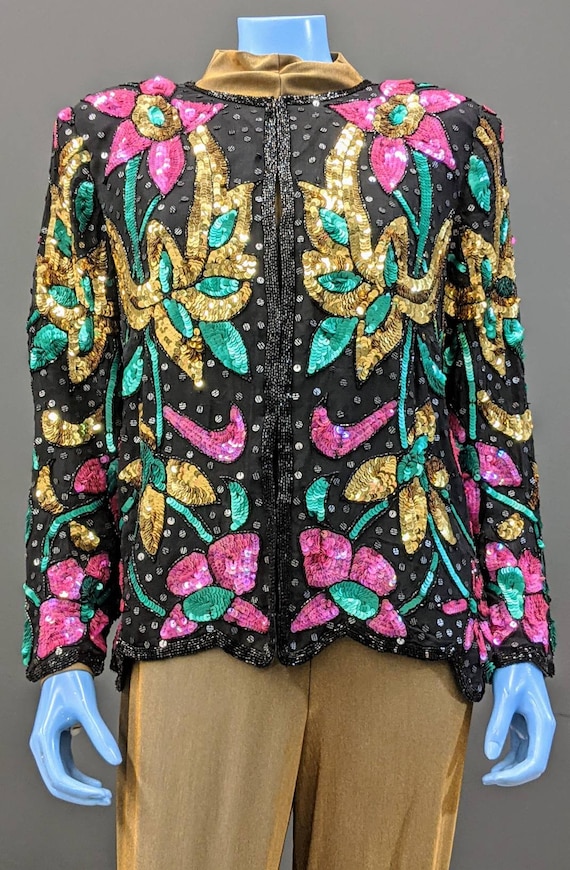 Vintage Jean for Joseph Le Bon Silk Beaded Jacket - Etsy