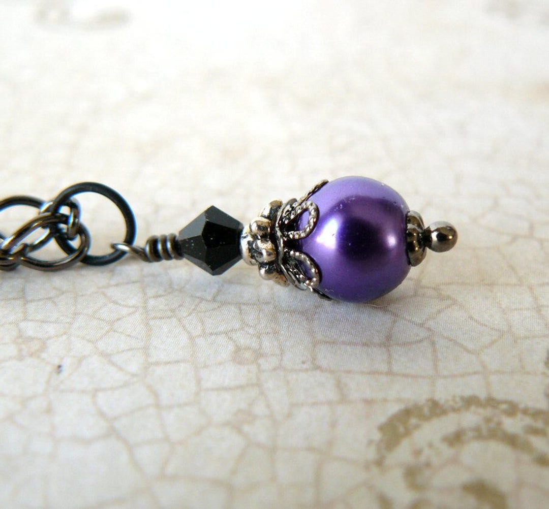【BLACKPURPLE】[silver925] Little Ball Freshwater Pearl NC BLACKPURPLE】[silver925] Little Ball Freshwater Pearl NC
