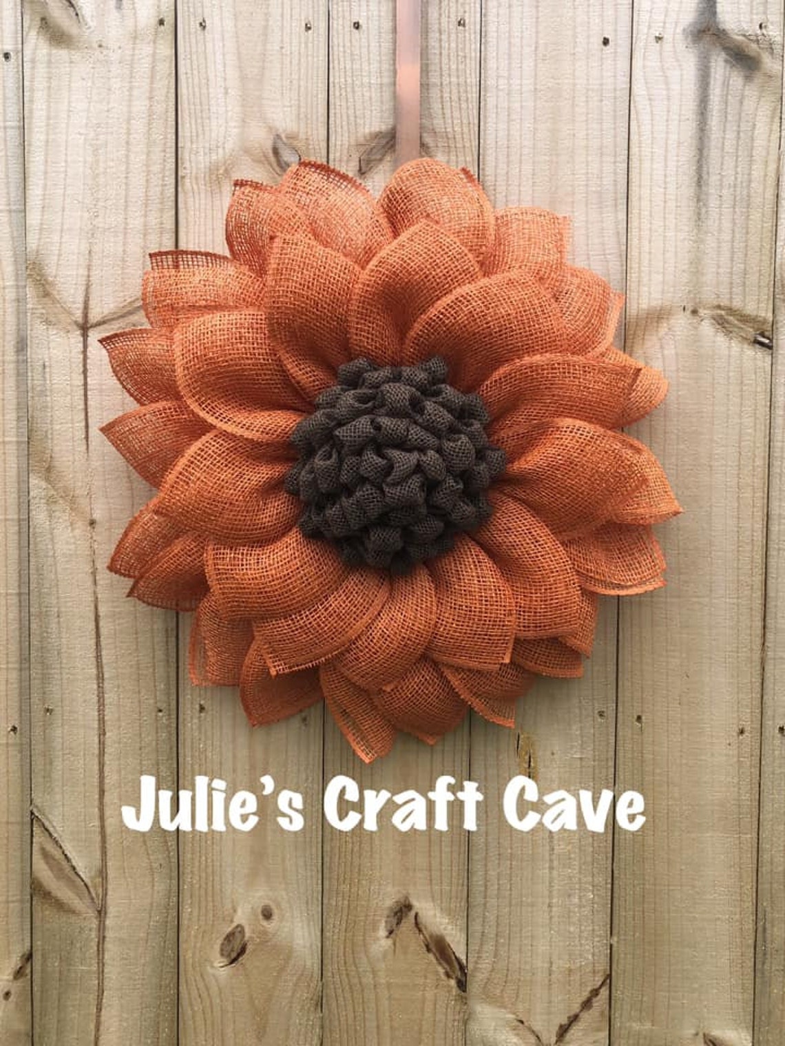 Burlap Center for Flower Wreath TUTORIAL Wreath Center Etsy