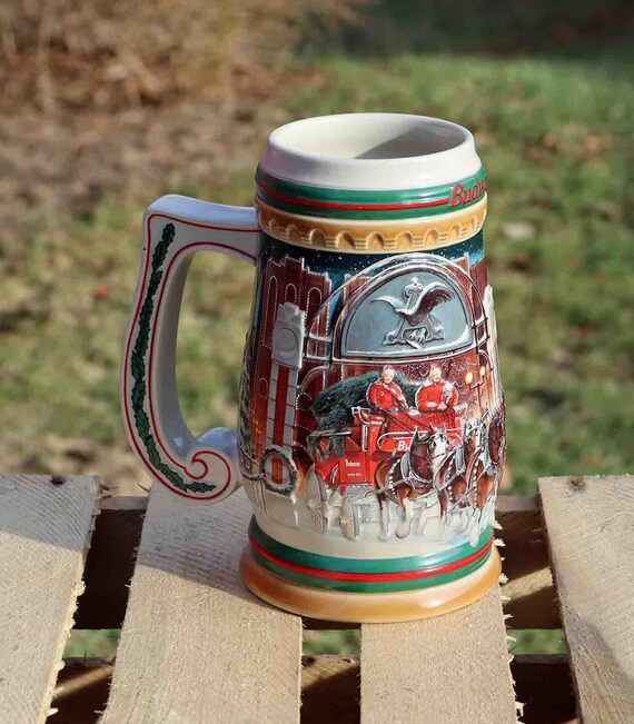 2022 Christmas Stein Budweiser Budweiser Beer Stein Holiday Series 1997 Home For The | Etsy Uk