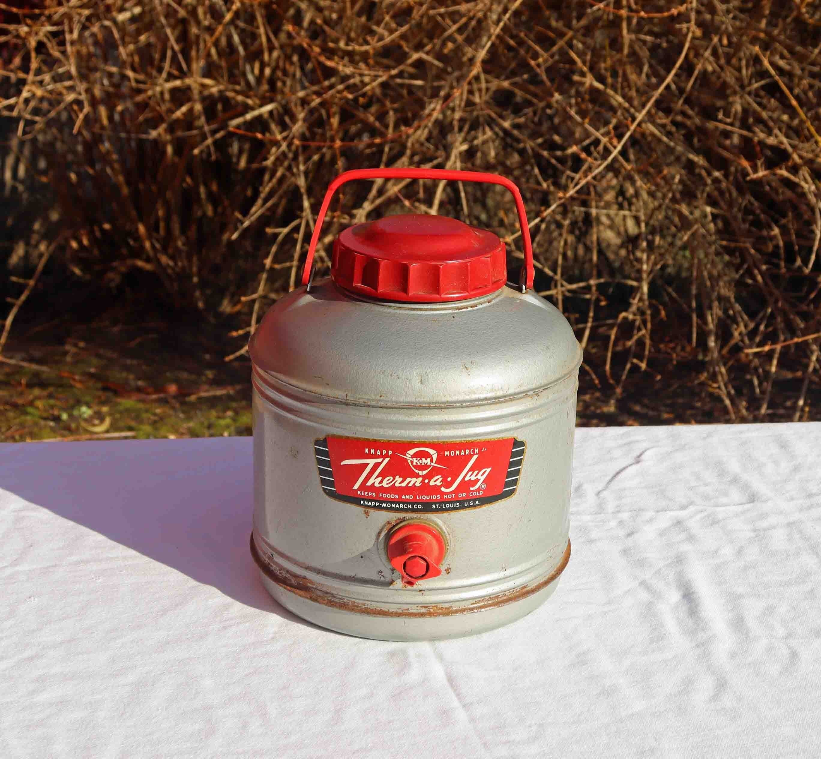 THERM A JUG ジャグ VTG Knapp Monarch Therm-a-Jug Gallon Chrome Hot/Cold Thermos