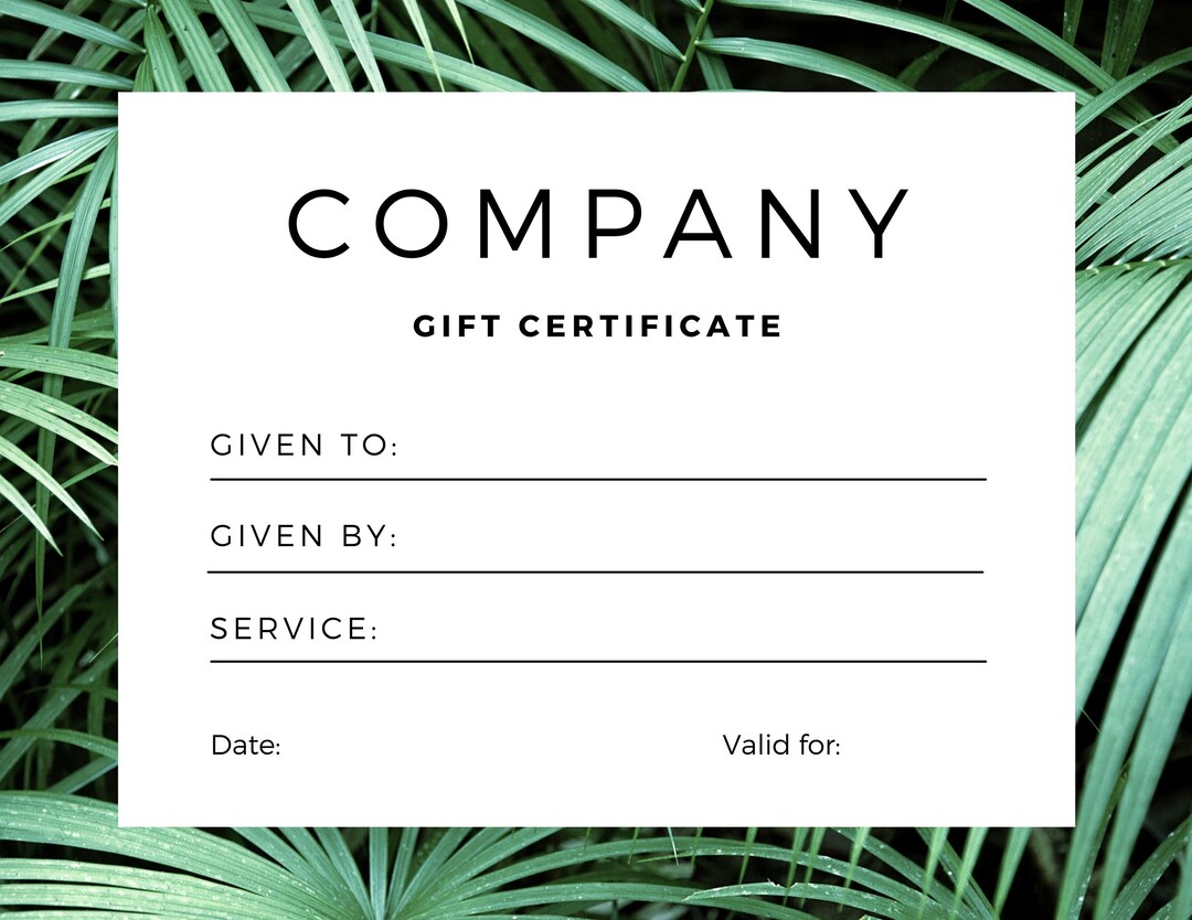 Business Giftcard, Digital Download for Print, Customizable - Etsy