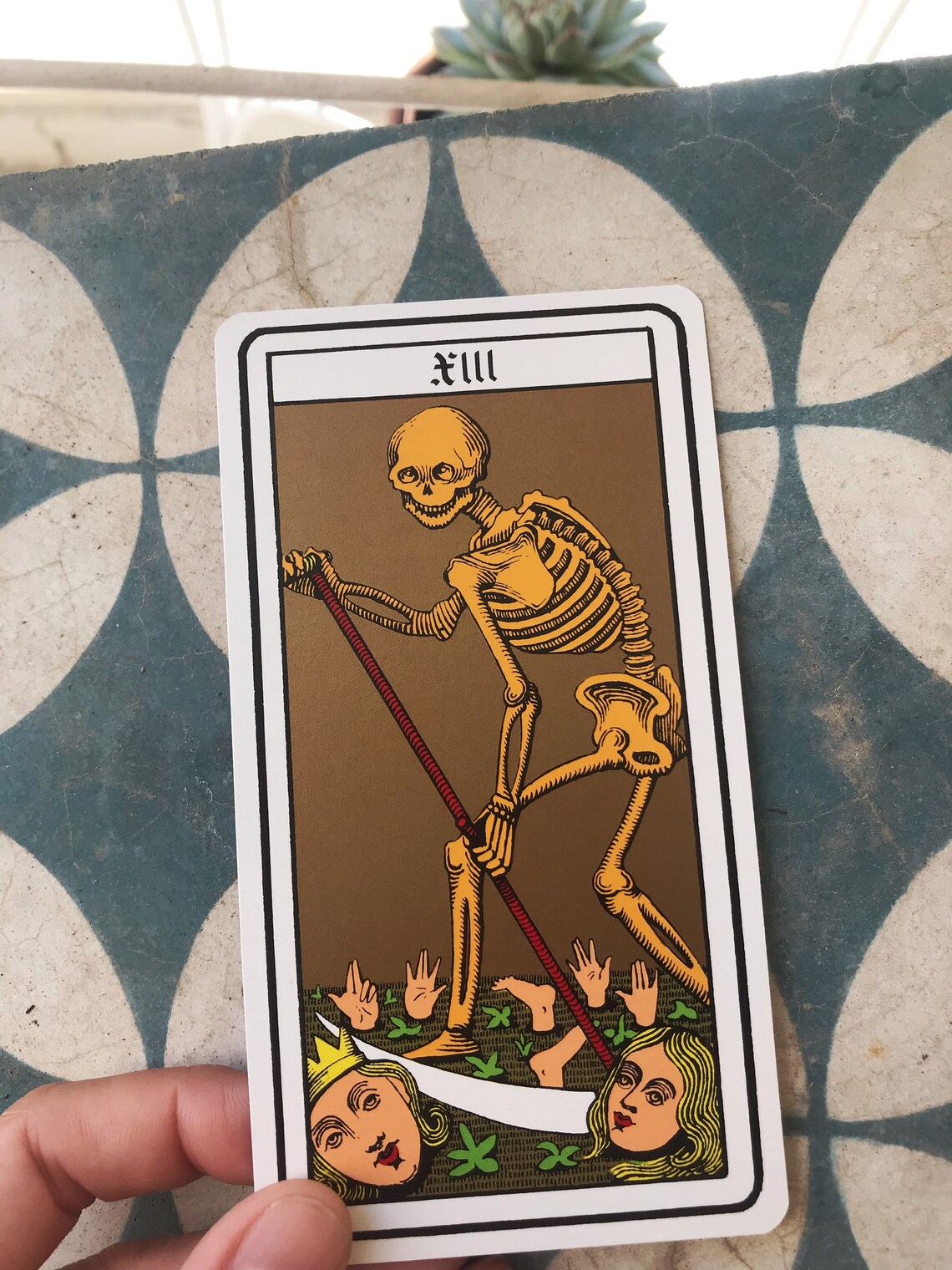 Death Tarot card number 13 XIII silver or gold plated short Etsy